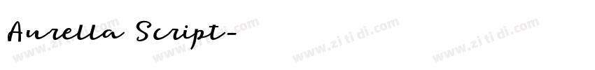 Aurella Script字体转换 Aurella Script字体转换